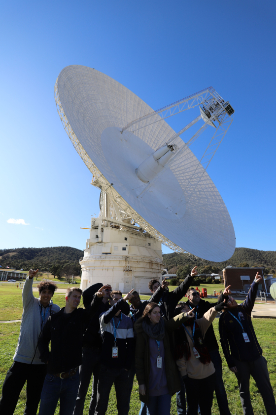 UNSW Canberra students visit the Canberra Deep Space Communications Complex