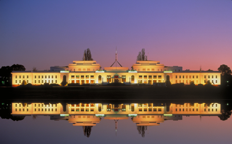 Old Parliament House at dusk