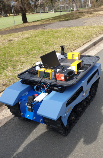 Unmanned ground vehicle on campus at UNSW Canberra